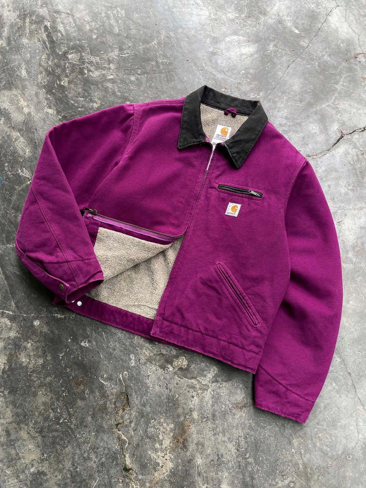 Carhartt BRIGHT PURPLE🍇 VINTAGE CARHARTT DETROIT JACKET WJ097 BGP ERD Size US M / EU 48-50 / 2 - 2 Thumbnail