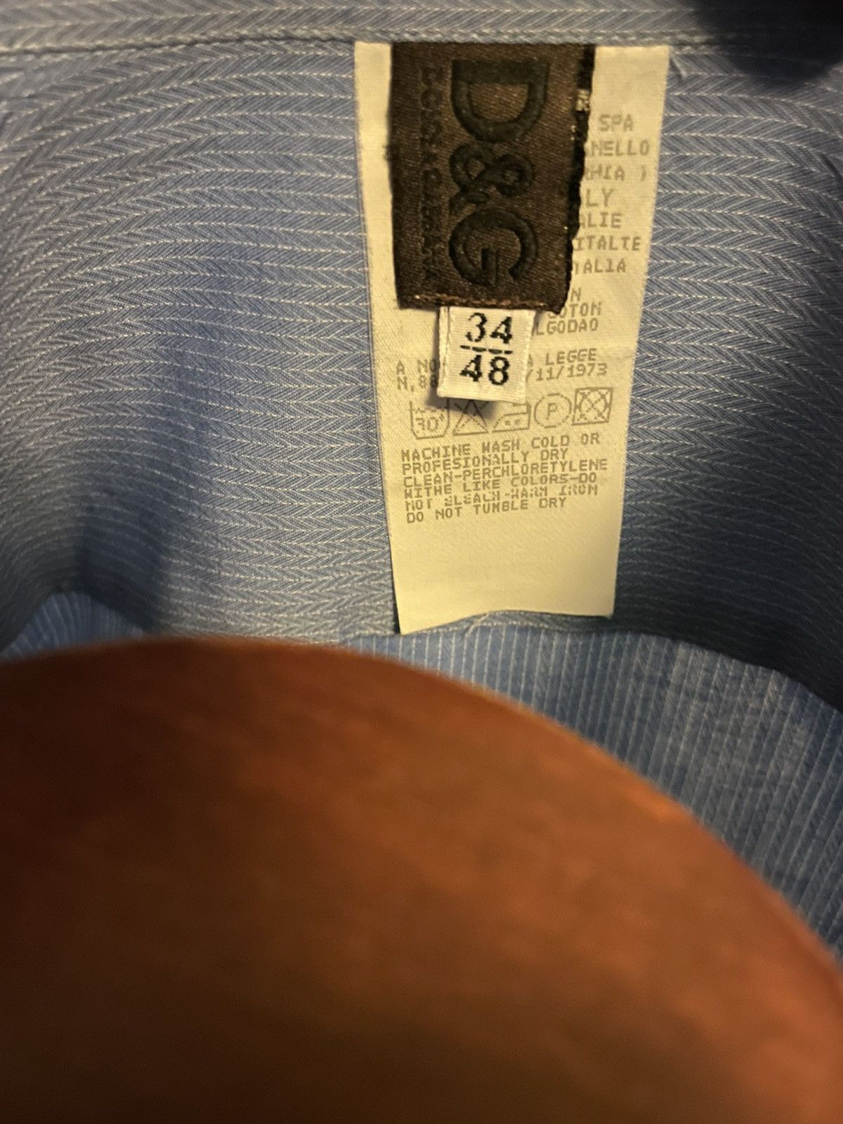 Dolce & Gabbana Vintage Dolce & Gabbana Blue Button Down Size M 34 | 38 Size US M / EU 48-50 / 2 - 4 Thumbnail