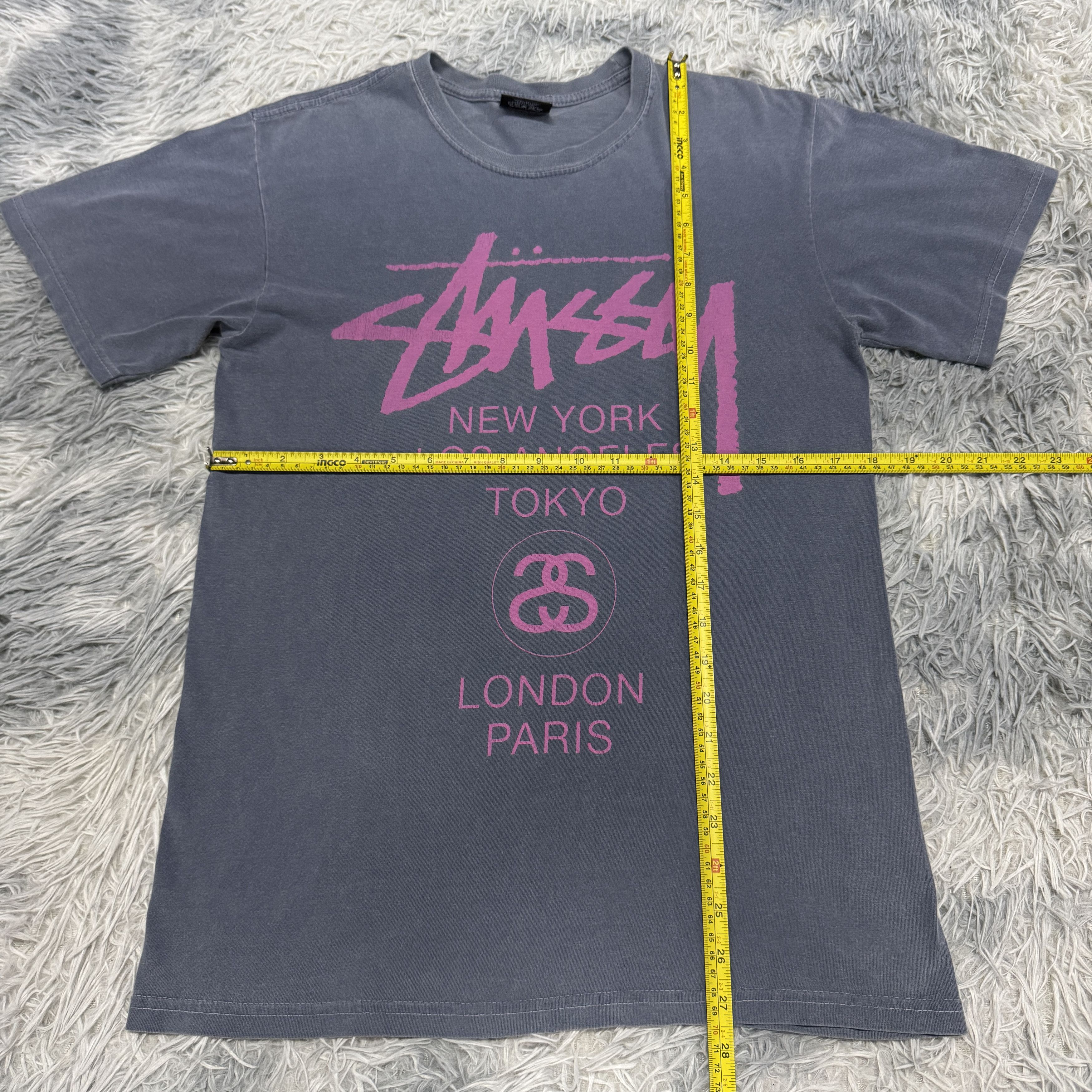Stussy Rare Stussy NY, LA, TK, LND, PAR Crewneck Tshirt Size US S / EU 44-46 / 1 - 6 Thumbnail