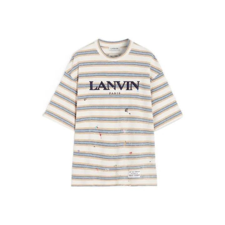 Lanvin Lanvin x Gallery Dept. Striped Logo T-Shirt -2508 Size US XL / EU 56 / 4 - 1 Thumbnail