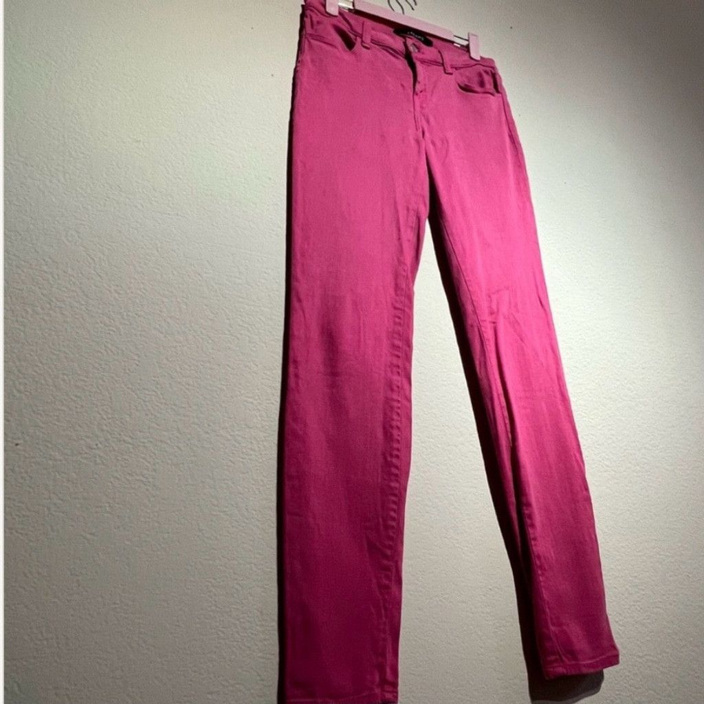 J Brand J Jeans Magenta Pink Skinny Stretchy Jeans High Waist Sz 28 Size 28" / US 6 / IT 42 - 6 Thumbnail