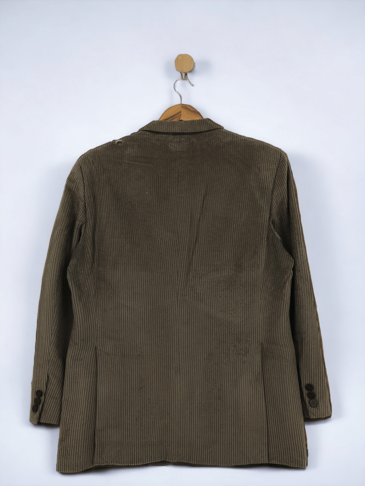 Balenciaga Balenciaga Paris Corduroy Blazer Luxury Brown Jacket JA0032 Size US L / EU 52-54 / 3 - 3 Thumbnail