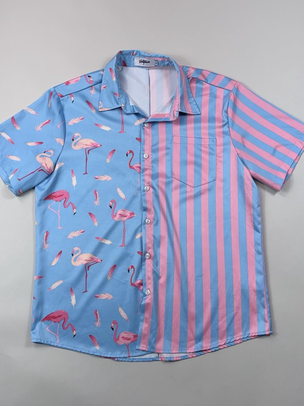 Other VATPAVE Men's Flamingo Hawaiian Shirt Size M Size US M / EU 48-50 / 2 - 1 Thumbnail
