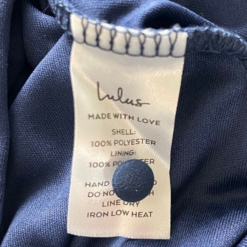 Other LULUS Dark Navy Blue Long Sleeve Wrap Dress - Size 3X Size 3XL / US 20-22 - 5 Thumbnail
