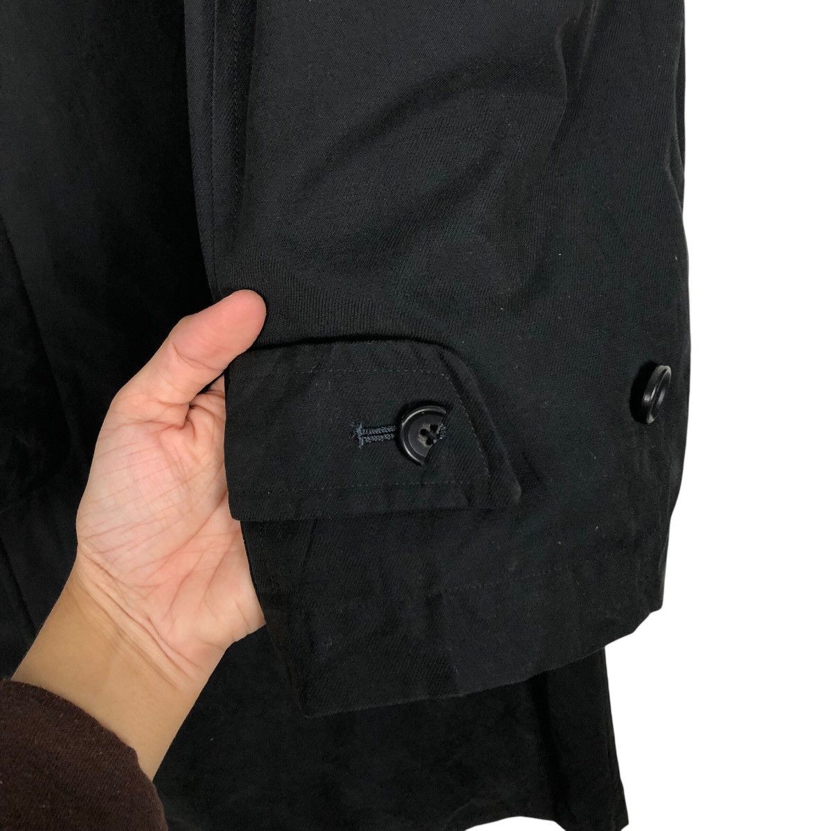 Issey Miyake 📌Rich Black - Vintage Long Jacket Of Krizia Japan Made Size US M / EU 48-50 / 2 - 17 Thumbnail