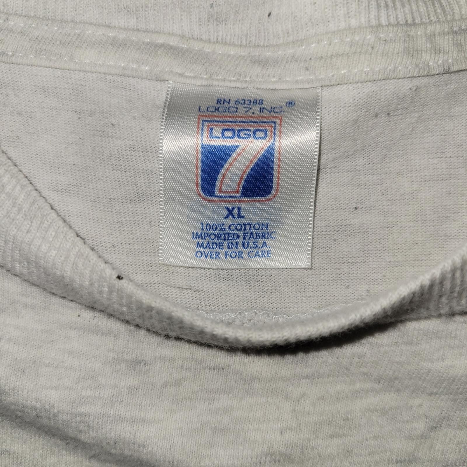 Logo 7 Vintage Indianapolis Colts 1995 T-shirt Gray Made In USA XL Size US XL / EU 56 / 4 - 2 Thumbnail