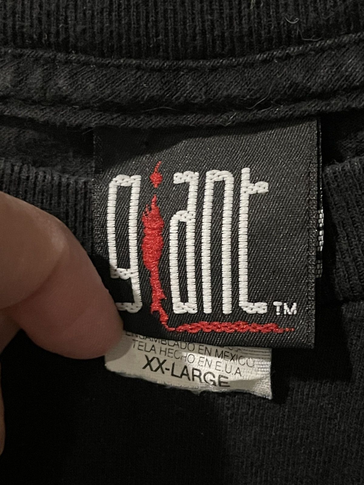 Giant × Vintage Vintage Giant Tag 2001 Chicago Rock Band Tour Shirt Size XL Size US XL / EU 56 / 4 - 3 Thumbnail