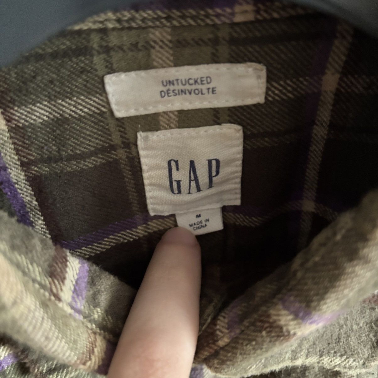 Flannel Y2K Flannel Gap Rare Pattern Two Pockets Shirt Grunge Style Size US M / EU 48-50 / 2 - 5 Thumbnail
