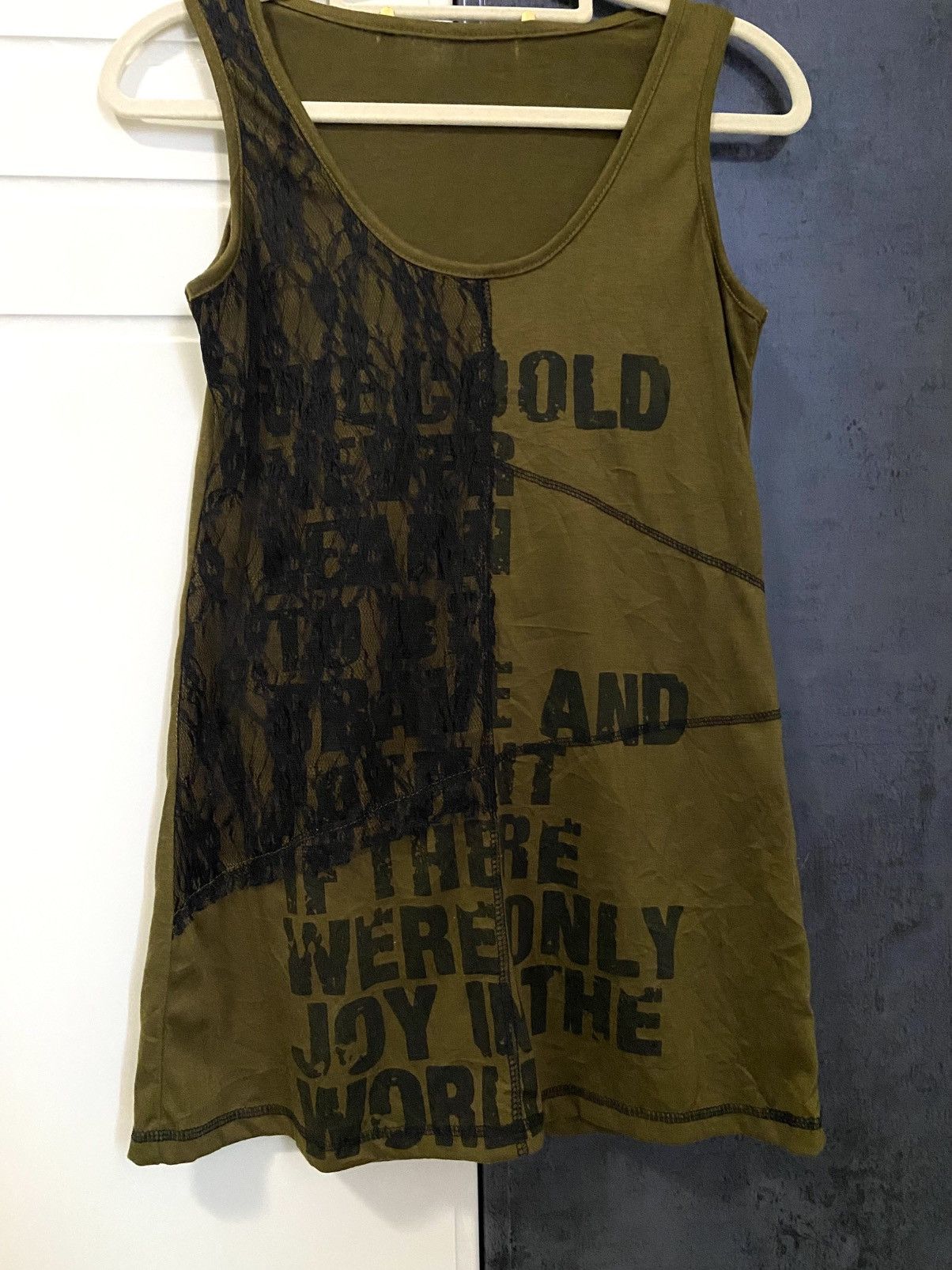 Yasuyuki Ishii JAPANESE BRAND EDGE LINE PUNK GOTHIC SLEEVELESS TANK TOP Size US S / EU 44-46 / 1 - 5 Thumbnail