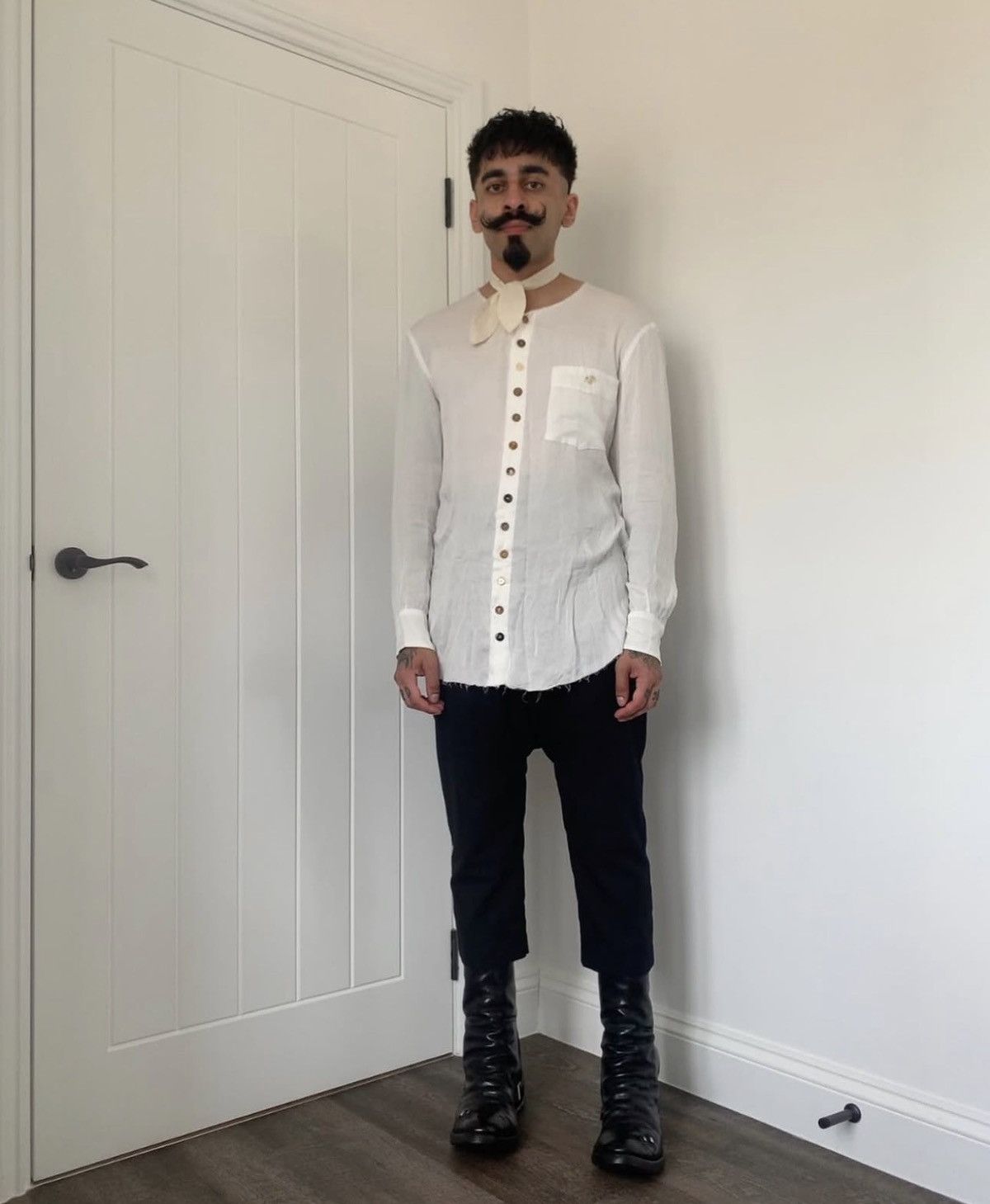 Archivio J.M. Ribot Archivio JM Ribot Collarless Shirt Size US M / EU 48-50 / 2 - 1 Thumbnail