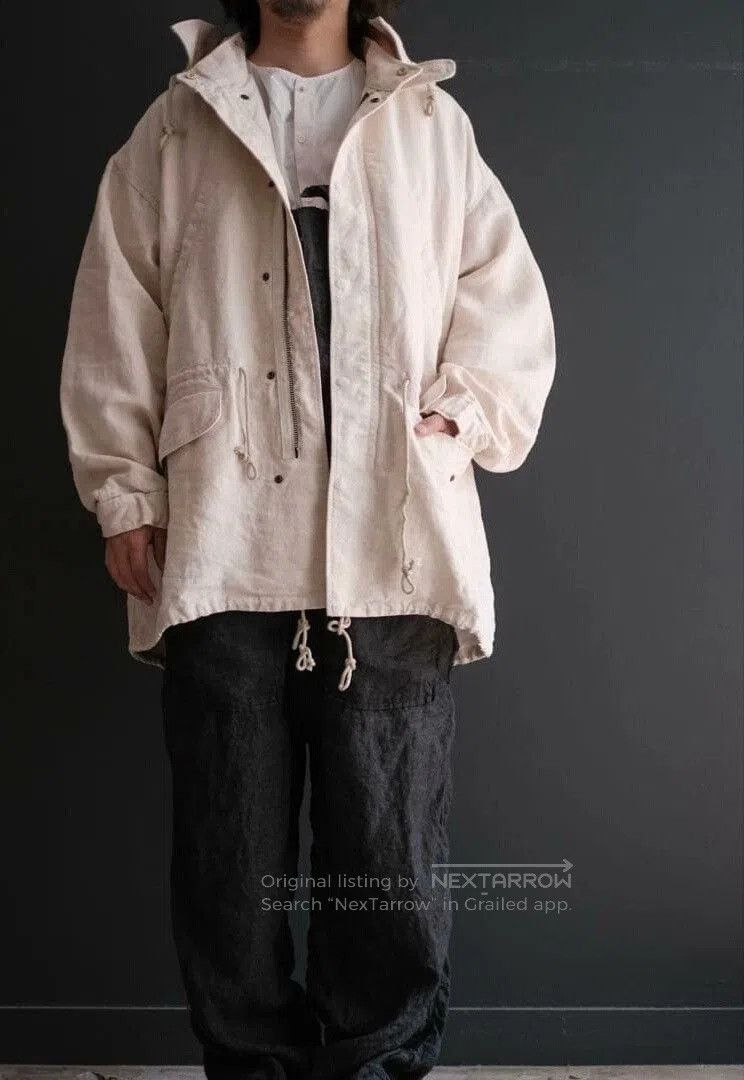 KAVU kaval Washi Linen Hoodie Blouson. Size US M / EU 48-50 / 2 - 5 Thumbnail
