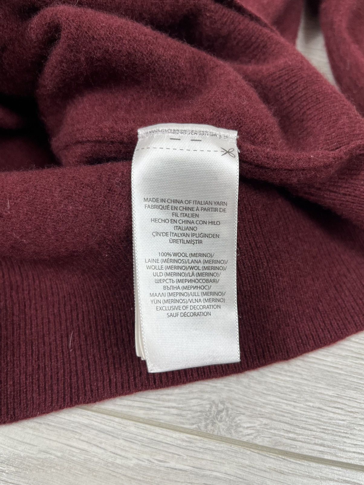 Polo Ralph Lauren Polo Ralph Lauren Quarter Zip Wool Bordo Sweater Size US M / EU 48-50 / 2 - 8 Thumbnail