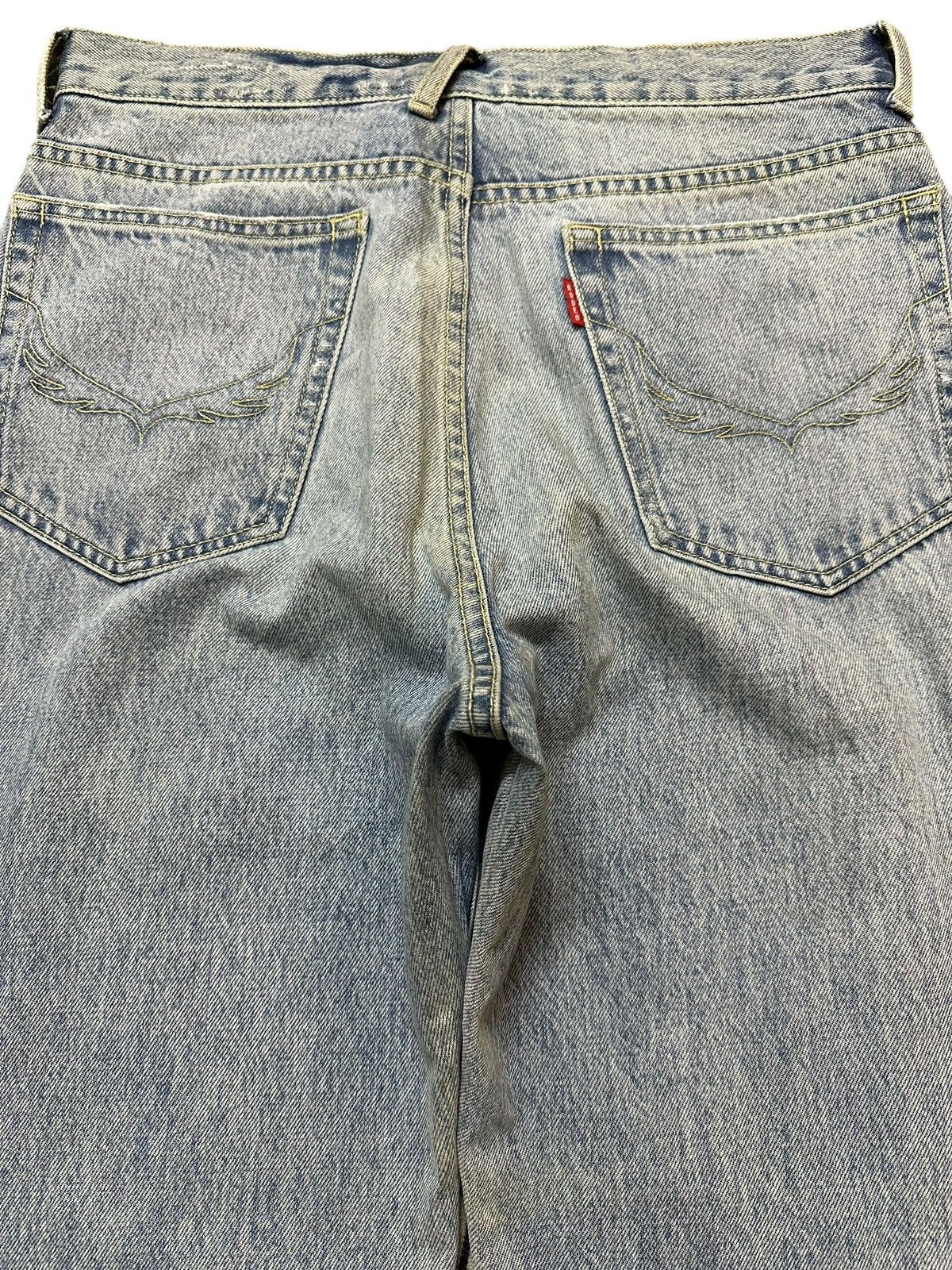 semanticdesign Vintage Japanese Brand Faded Wash Distress Baggy Jeans Size US 31 - 5 Thumbnail