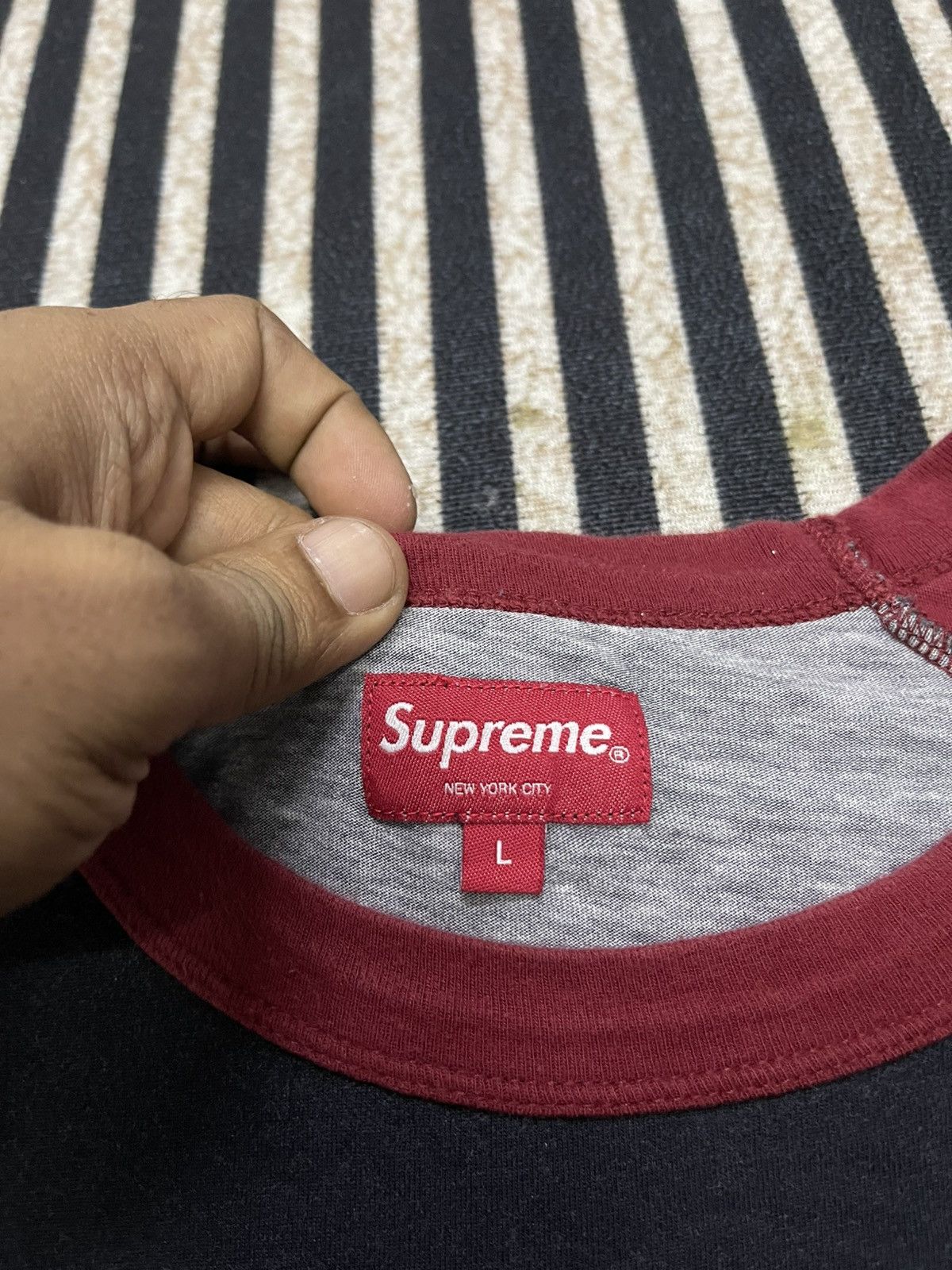 FW 21 SUPREME “THE CROW” RAGLAN T SHIRT LONG SLEEVE