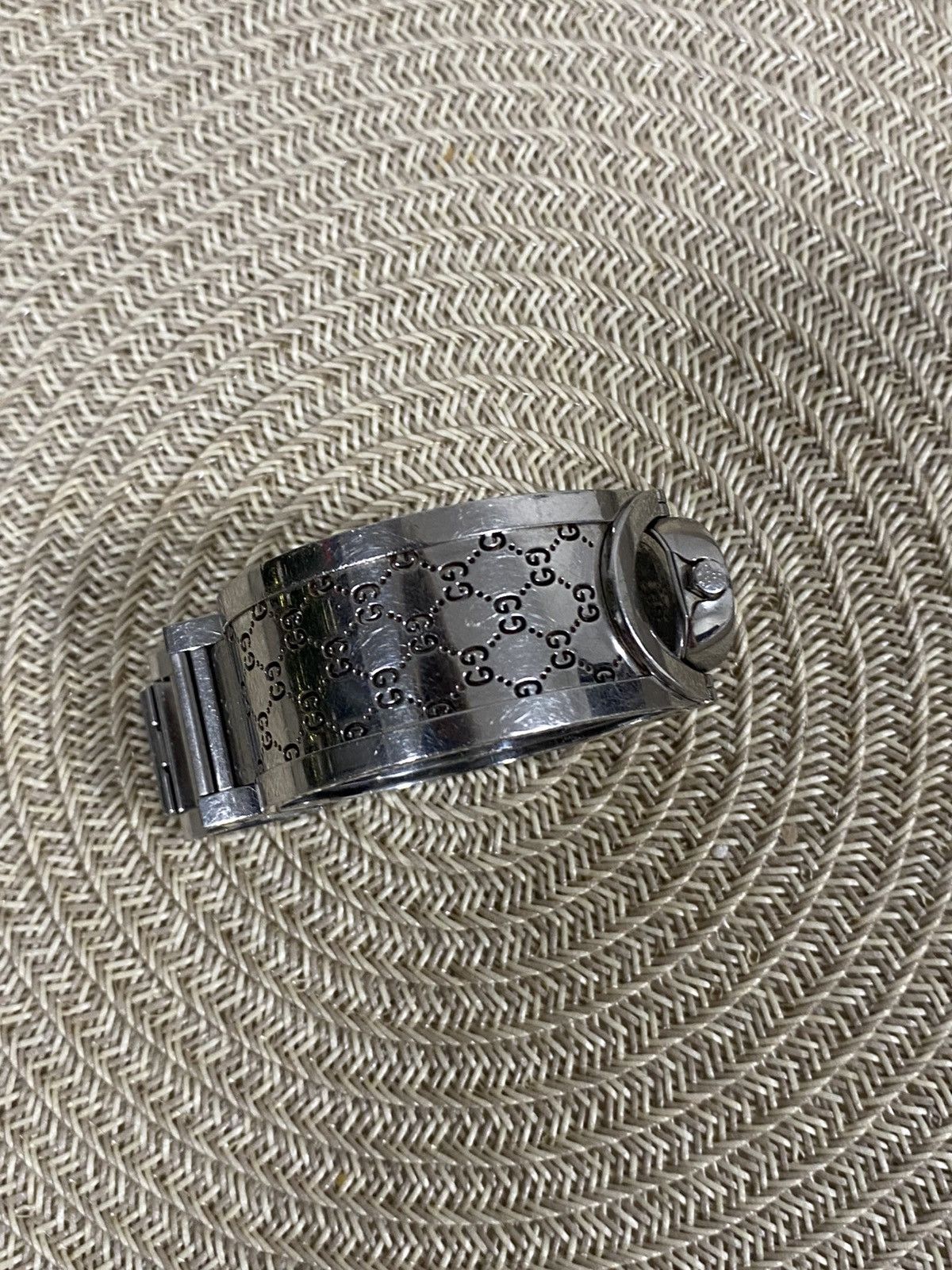 Gucci Vintage Gucci Twirl Watch Reversible Bangle Cuff GG Monogram Size ONE SIZE - 5 Thumbnail
