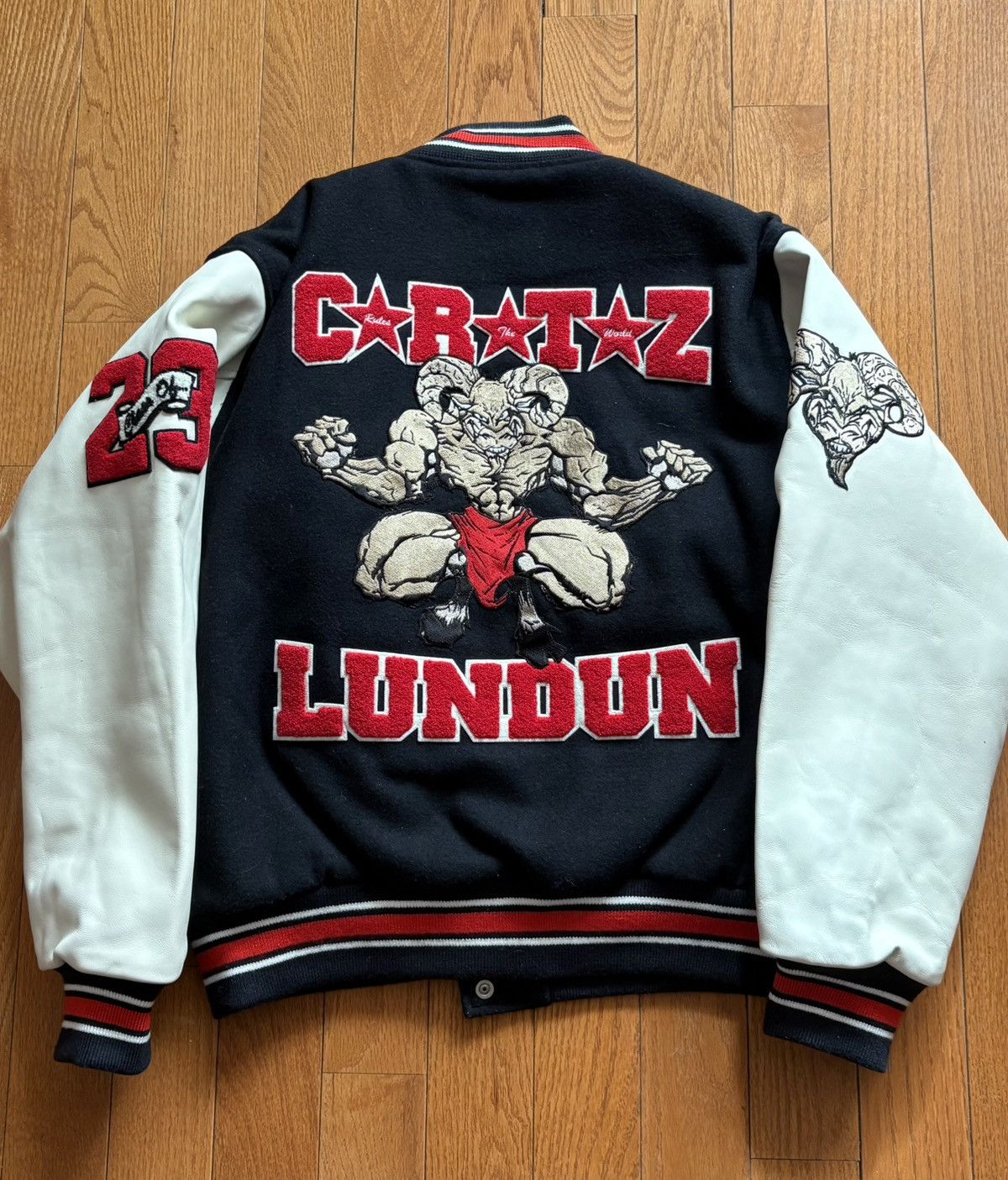 Corteiz Corteiz Goat Varsity Jacket Navy Size US L / EU 52-54 / 3 - 6 Thumbnail