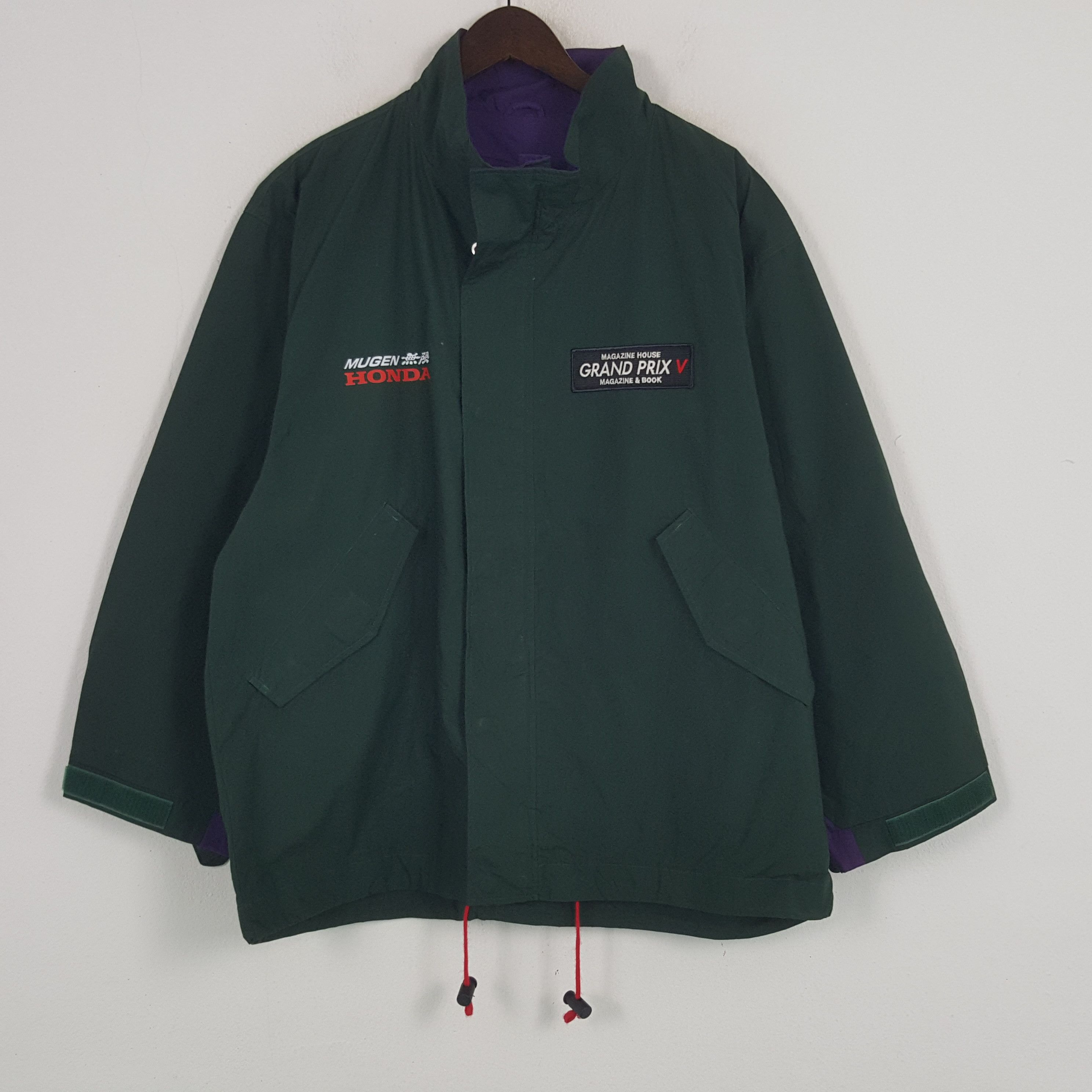 Japanese Brand × Vintage Vintage Grand Prix V X Custom Nissan Windbreaker Jacket Size US XL / EU 56 / 4 - 3 Thumbnail