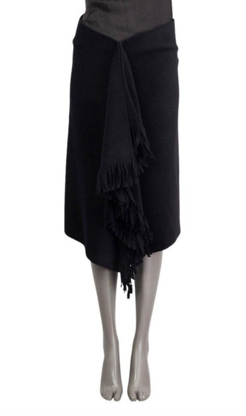 Balenciaga Balenciaga Wool fringe skirt Size 26" / US 2 / IT 38 - 2 Thumbnail