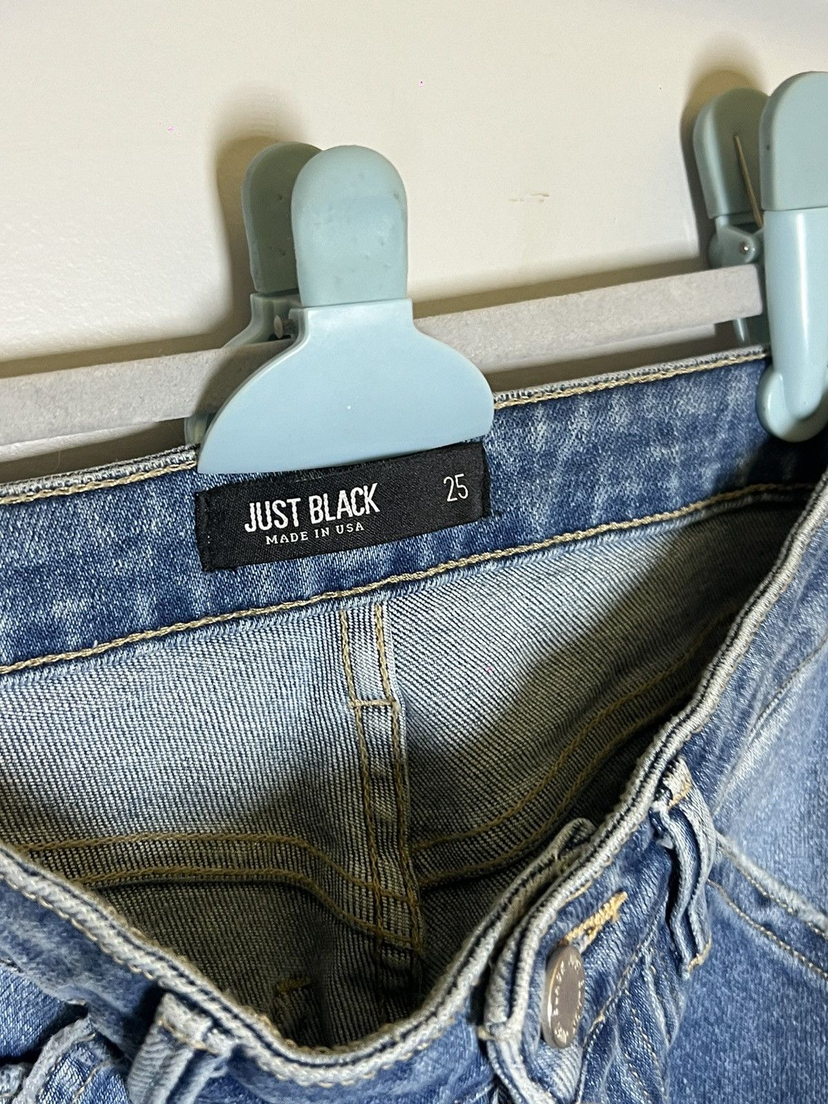 Vintage Just Black Denim Jeans Size 25" / US 0 / IT 36 - 3 Thumbnail