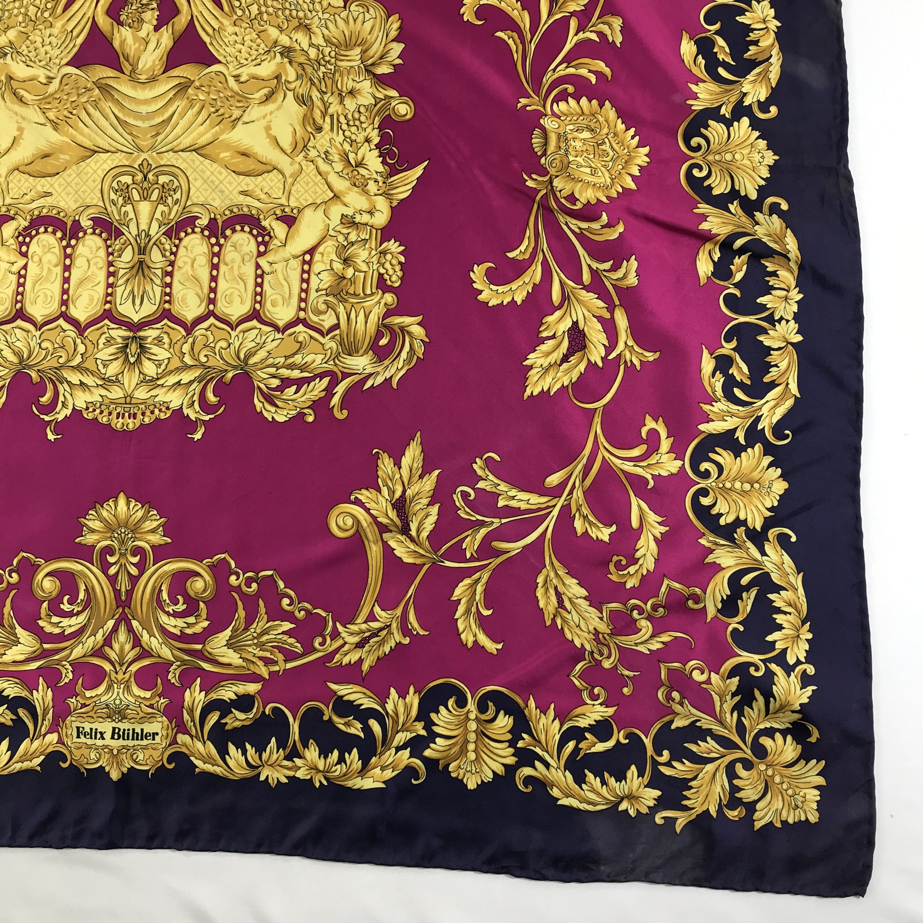 Vintage Vintage Felix Buhler Silk Scarf Size ONE SIZE - 4 Thumbnail
