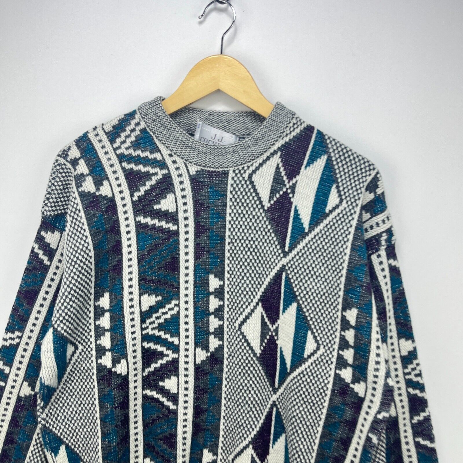 Vintage Vintage Coogi Style JJ Cochran Madein USA Knit Sweatshirt XL Size US XL / EU 56 / 4 - 2 Thumbnail