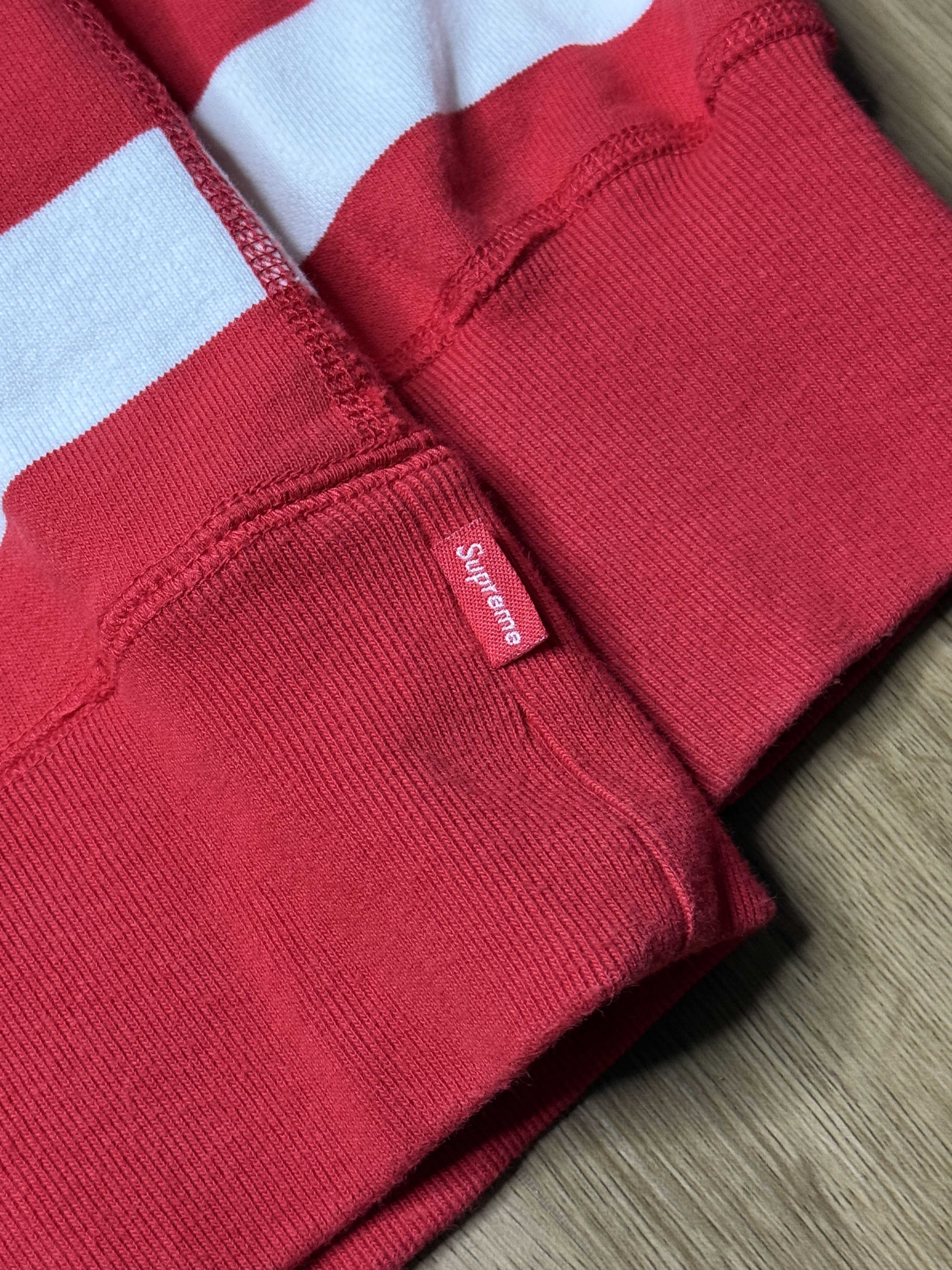 Supreme Supreme FW15 Striped Raglan Crewneck Red Size US M / EU 48-50 / 2 - 9 Thumbnail