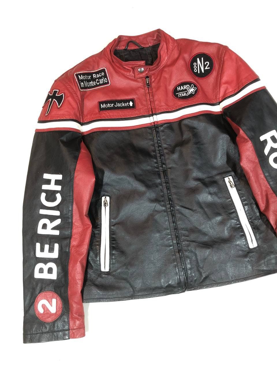 Other Berich Rock Star Monte Carlo Racing Moto Leather Jacket Size US M / EU 48-50 / 2 - 5 Thumbnail