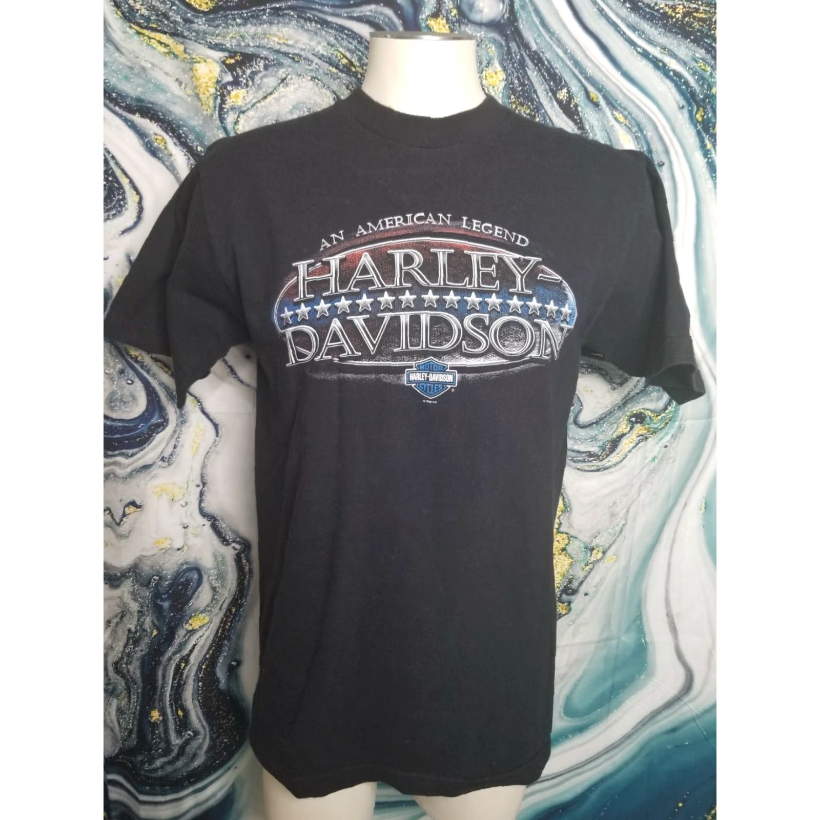 Harley Davidson Harley-Davidson T-Shirt Men Large Black 2006 American Legend Retro Graphic Tee Crew Neck Short Sleeve Size US L / EU 52-54 / 3 - 2 Thumbnail