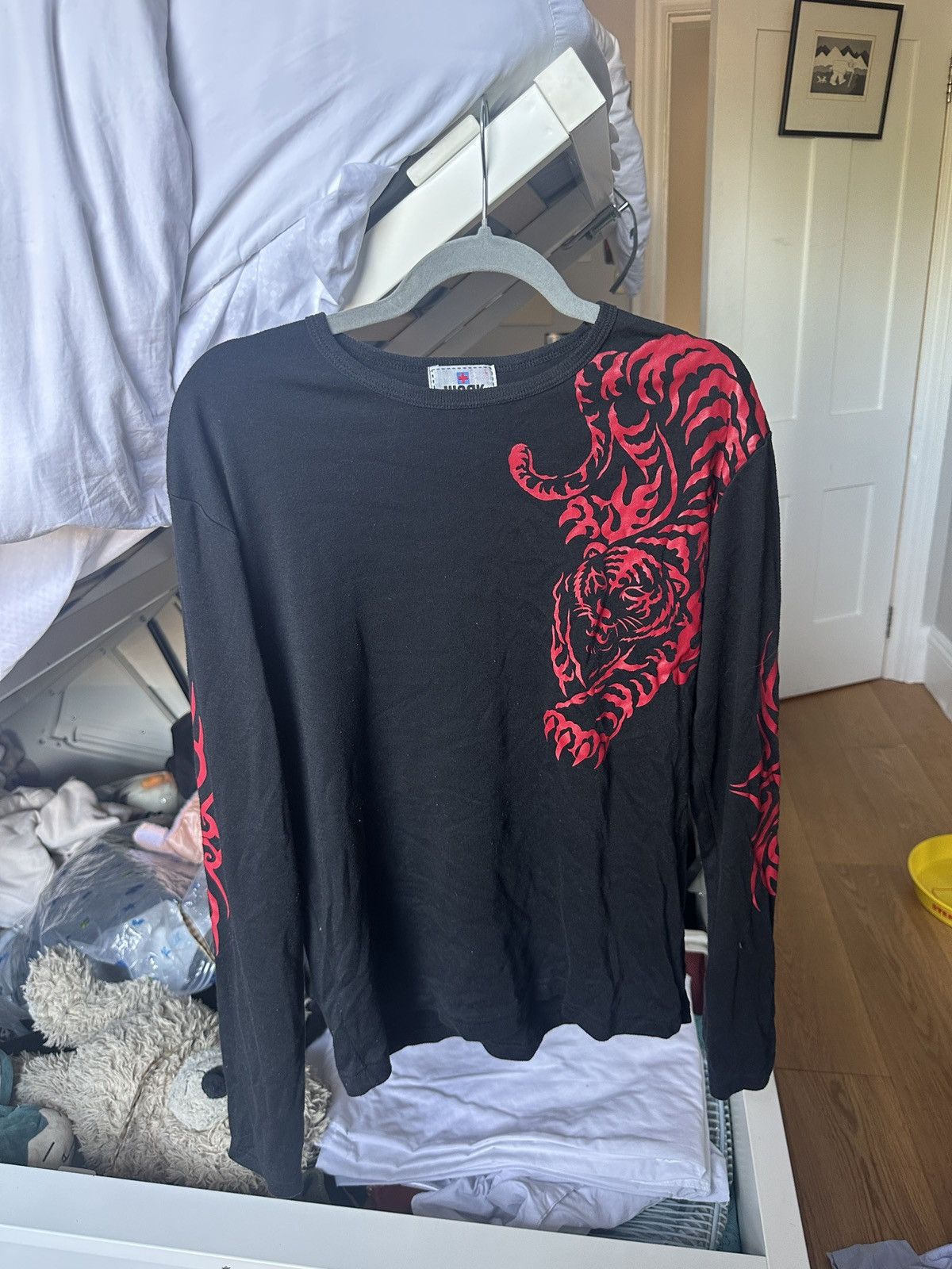 Other WORK by Easak Long Sleeve Tiger Black + Red shirt Size US L / EU 52-54 / 3 - 1 Thumbnail