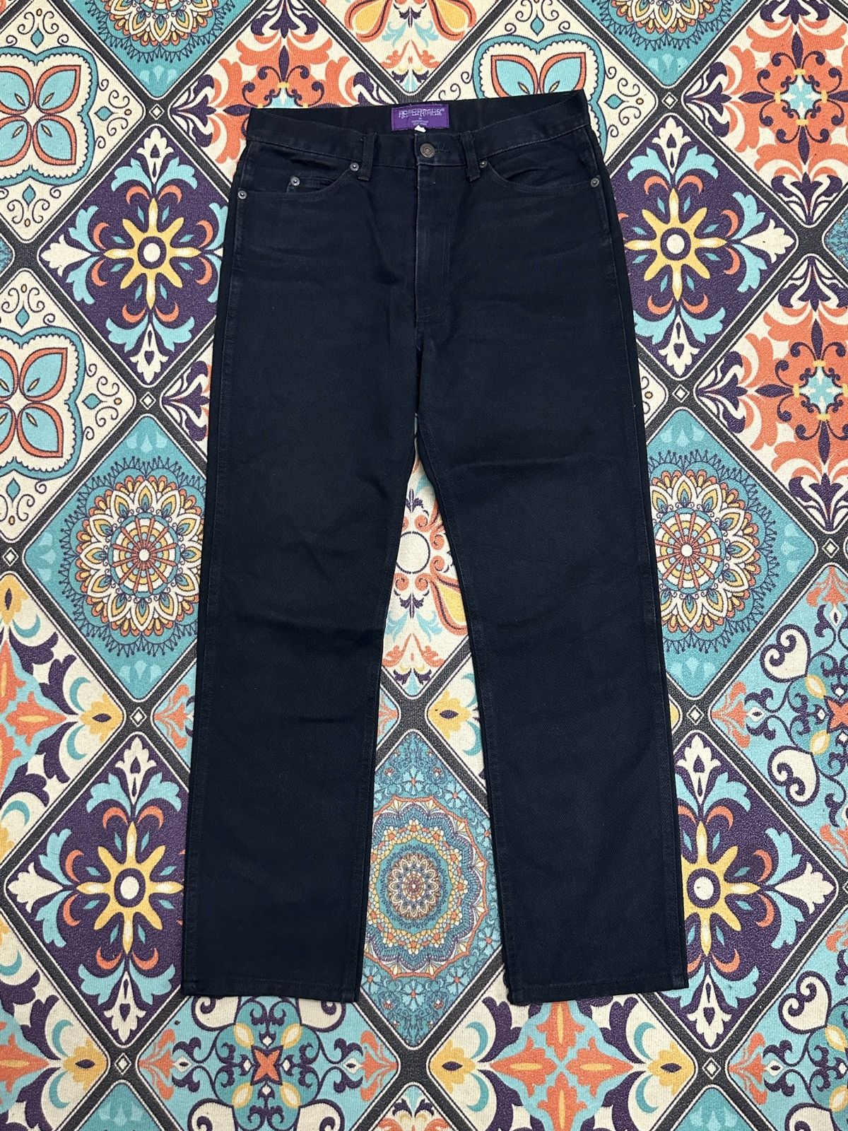 Nepenthes Nepenthes Japan Black Selvedge Denim Pants Size US 29 - 2 Thumbnail