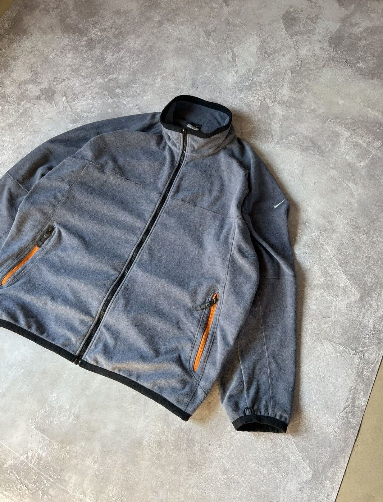 Vintage Vintage Nike Y2k Baggy Swoosh Fleece Zip Jacket Size US XXL / EU 58 / 5 - 3 Thumbnail