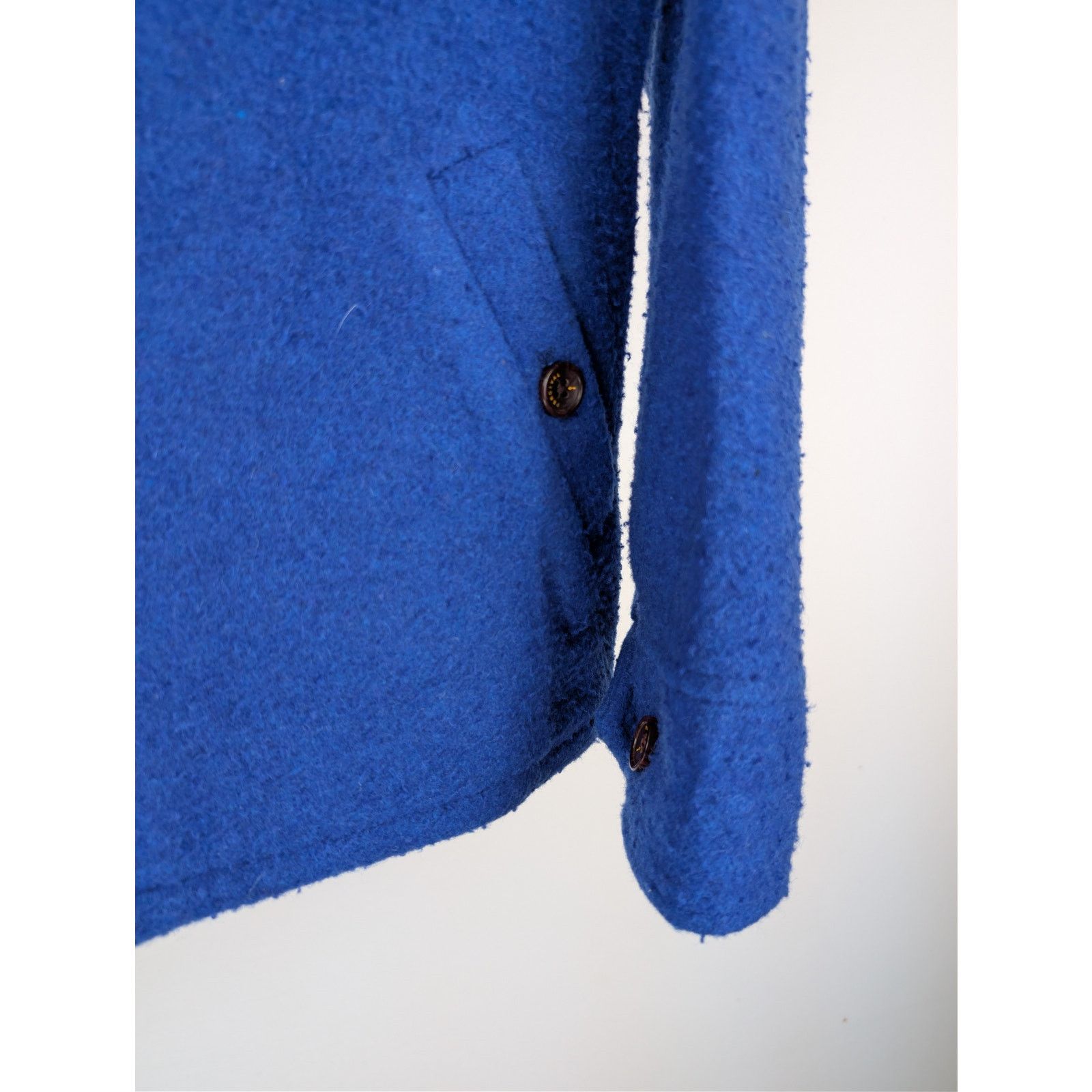 Percival o1rshd1 CC20 Casentino Wool Blanket Overshirt in Blue Size US L / EU 52-54 / 3 - 6 Thumbnail