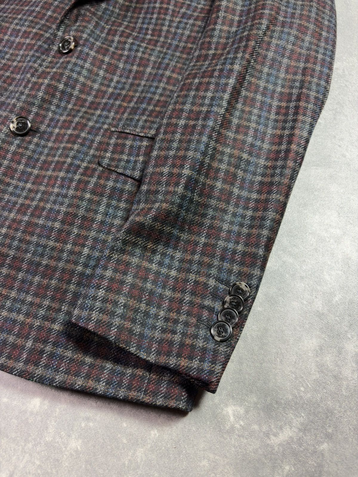 Etro Etro Tweed Wool Silk Lining Plaid Sport Blazer Jacket 50 Size 50R - 8 Thumbnail