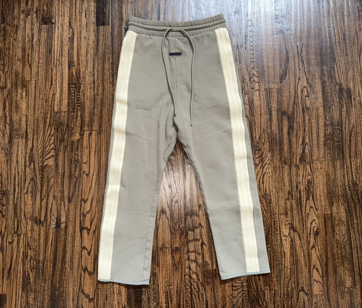 Fear Of God Athletics X Adidas Grey/Beige Stripe Sweatpants