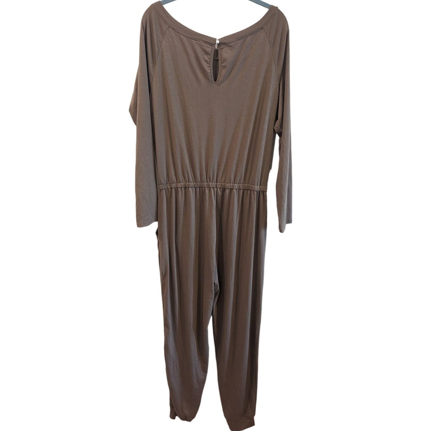 Other NWT PRETTYGARDEN Long Sleeve Jumpsuit One Off Shoulder Large Size 34" / US 12 / IT 48 - 3 Thumbnail