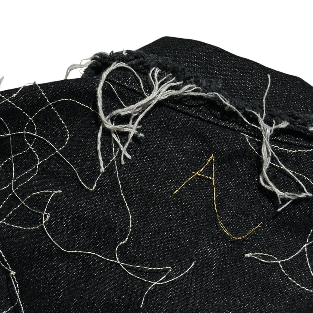 AIREI $1,700 Exposed chain link stitch trucker jacket Size US L / EU 52-54 / 3 - 3 Thumbnail