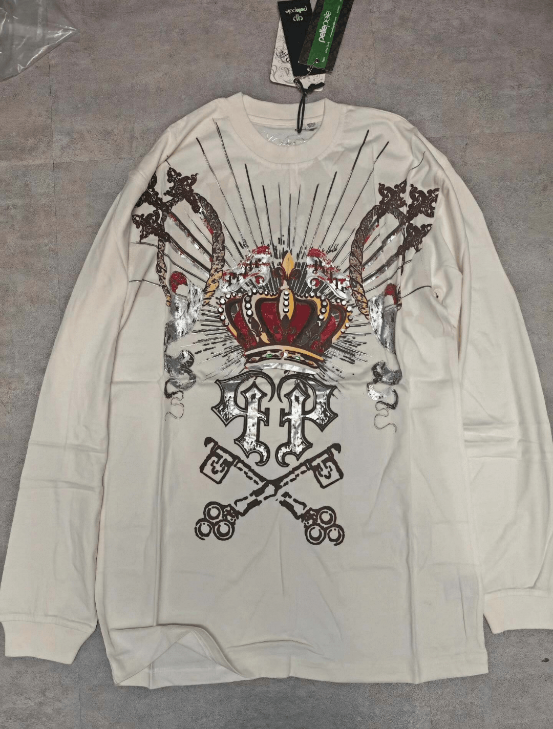 Pelle Pelle pellepelle grunge crown long sleeved t-shirt Size US L / EU 52-54 / 3 - 1 Thumbnail