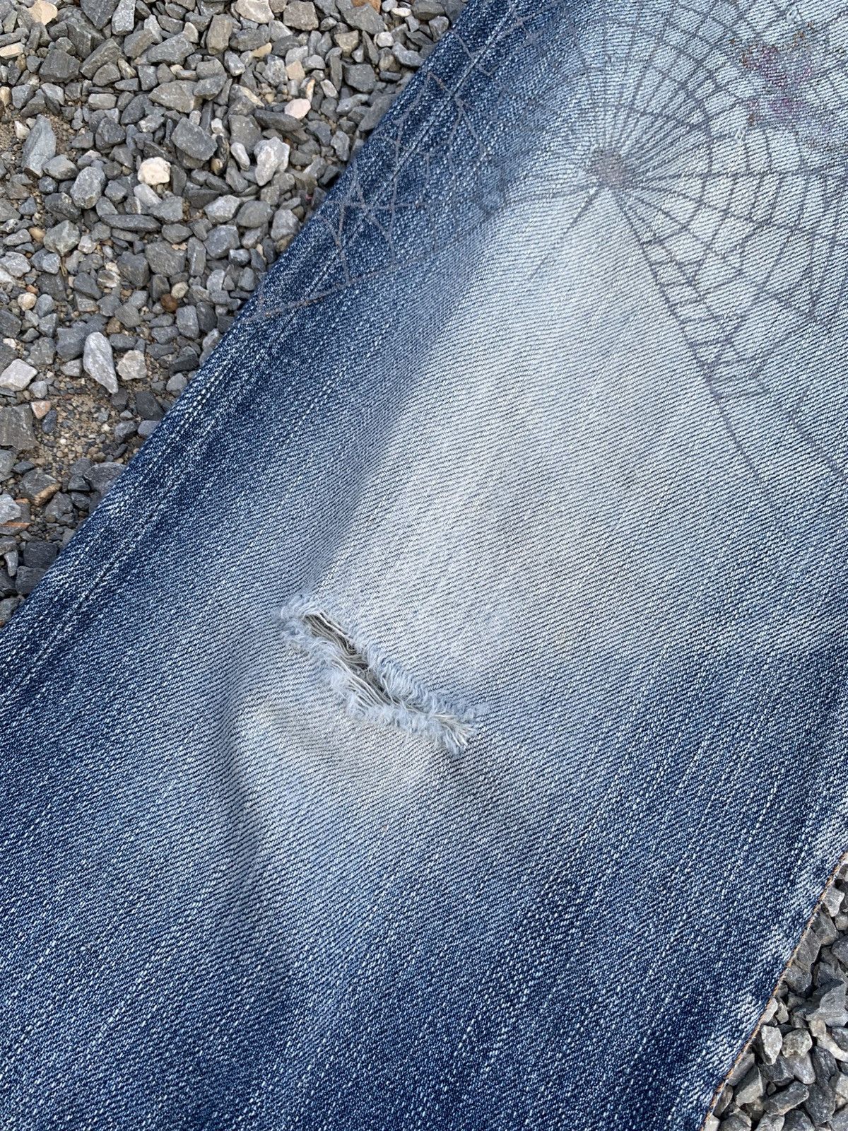 Japanese Brand ICHINOI JAPANESE SELVEDGE RAW RUSTY DISTRESSED DENIM Size US 28 / EU 44 - 17 Thumbnail
