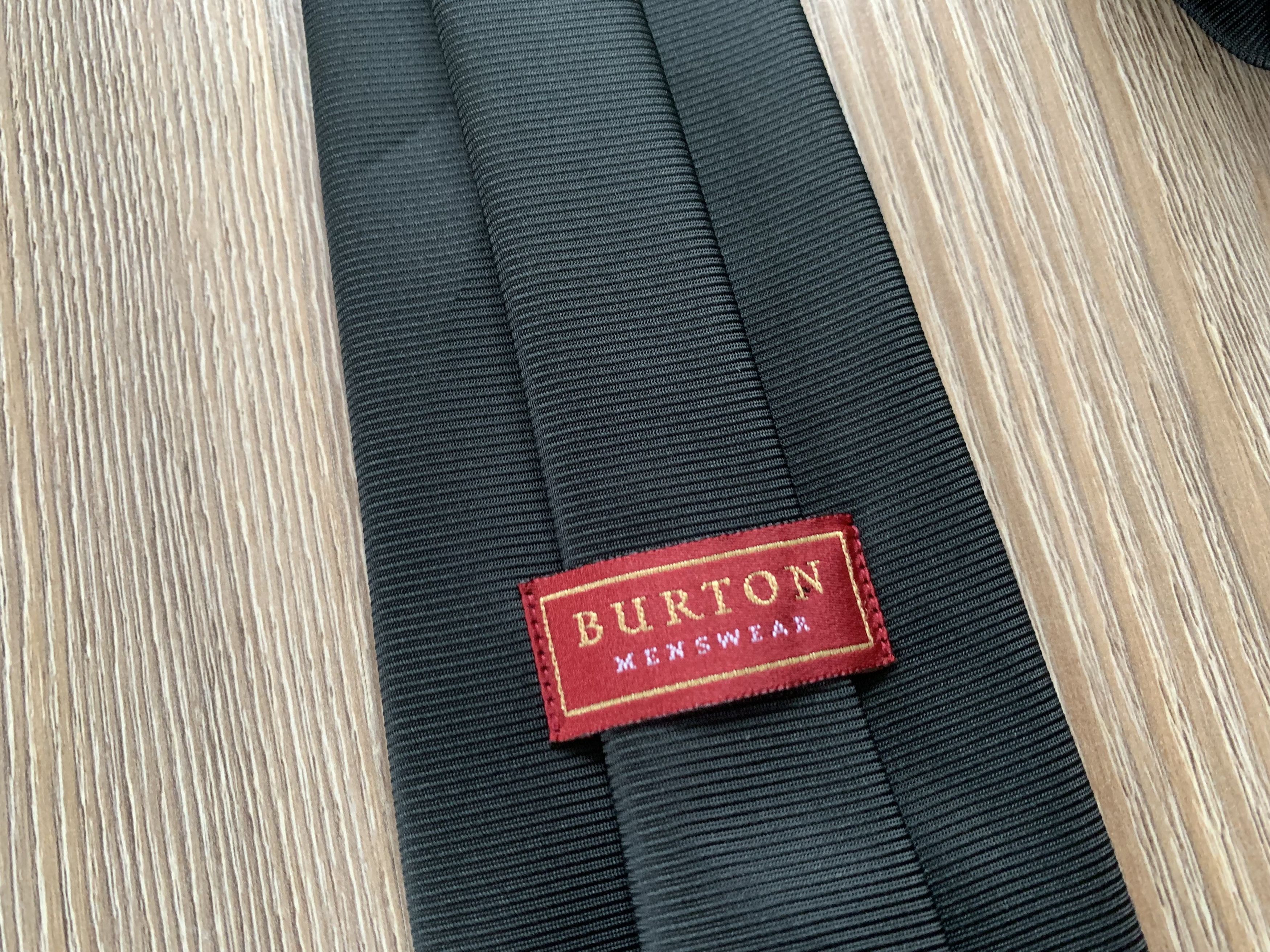 Burton Burton Black Classic Tie Size ONE SIZE - 5 Thumbnail