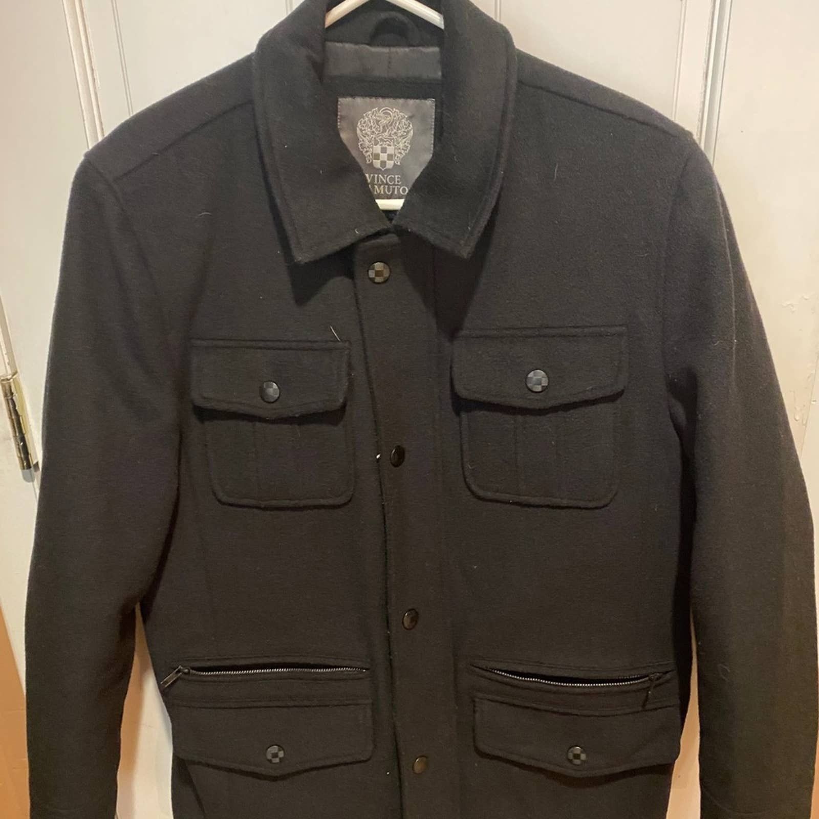 Vince Camuto Vince Camuto Black Zip Up Jacket / Coat Size Medium Size US M / EU 48-50 / 2 - 1 Thumbnail
