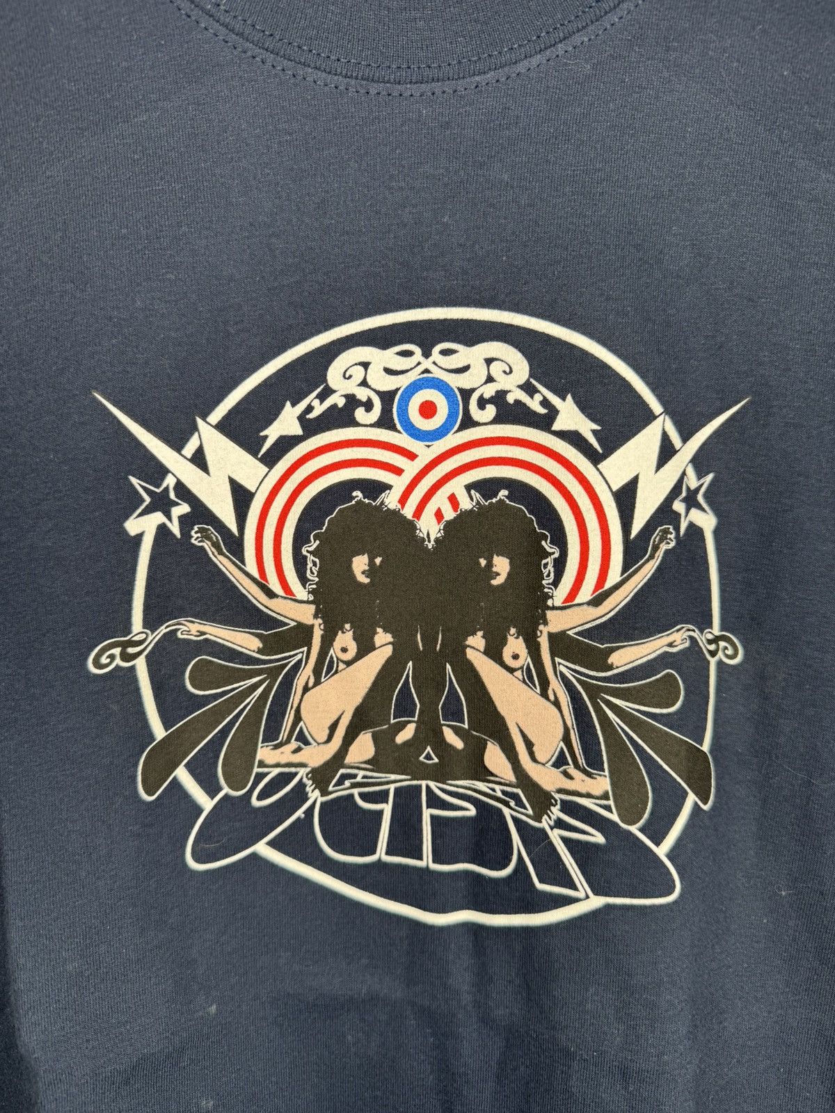 Band Tees Vintage 2005 Oasis North American Tour Band T- Shirt Navy Size US M / EU 48-50 / 2 - 2 Thumbnail
