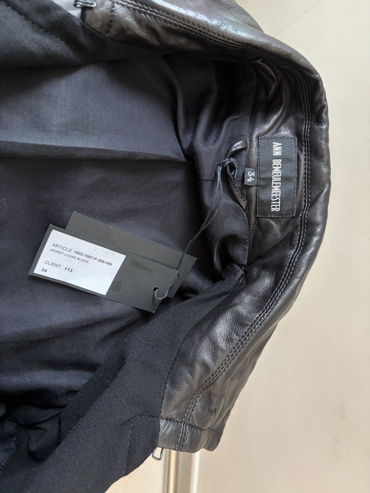 Ann Demeulemeester ANN DEMEULEMEESTER leather jacket Brand new with tags Size XS / US 0-2 / IT 36-38 - 14 Thumbnail