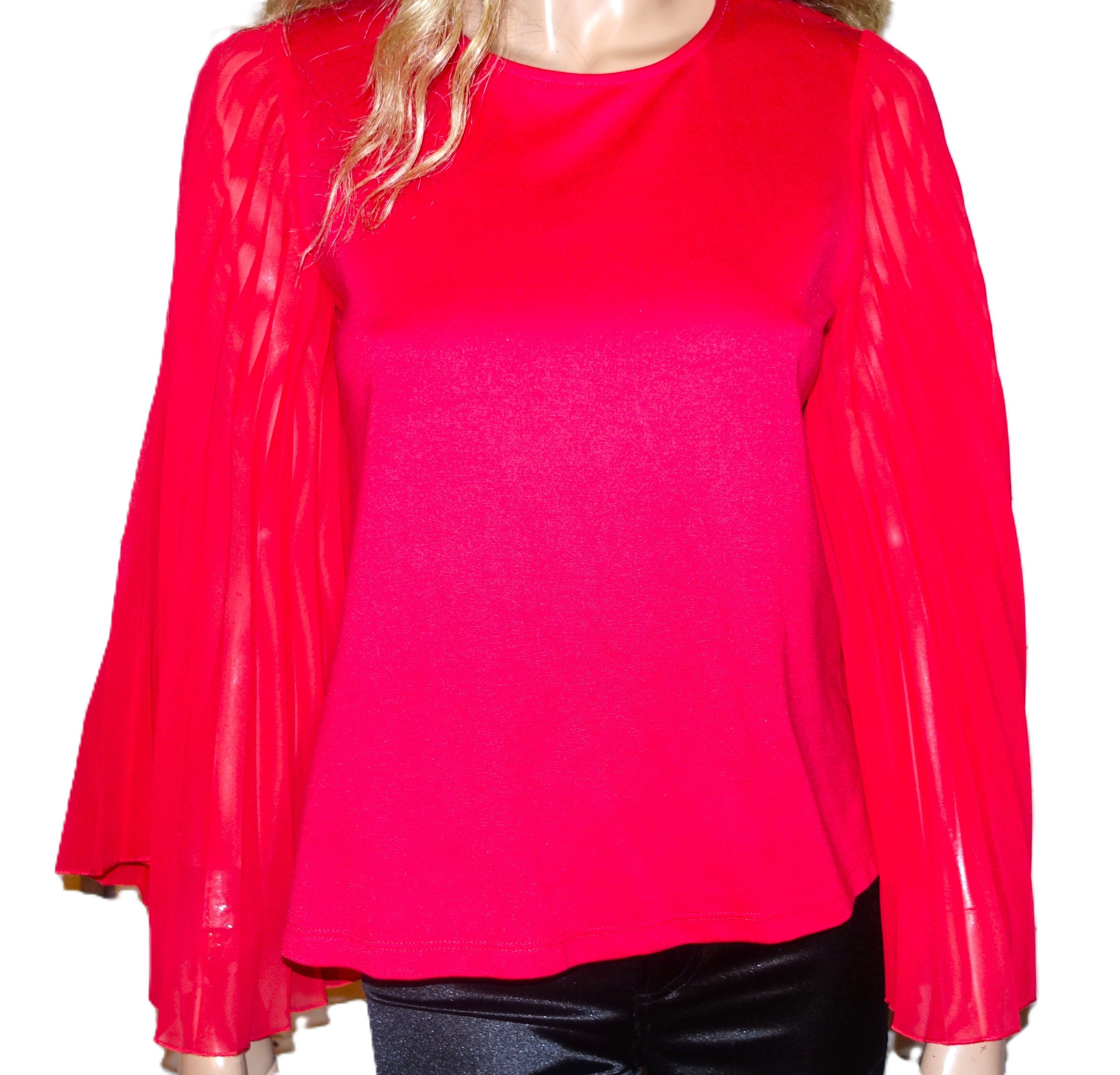 Other W5 Red Bell Sleeve Blouse S NWT Size S / US 4 / IT 40 - 3 Thumbnail