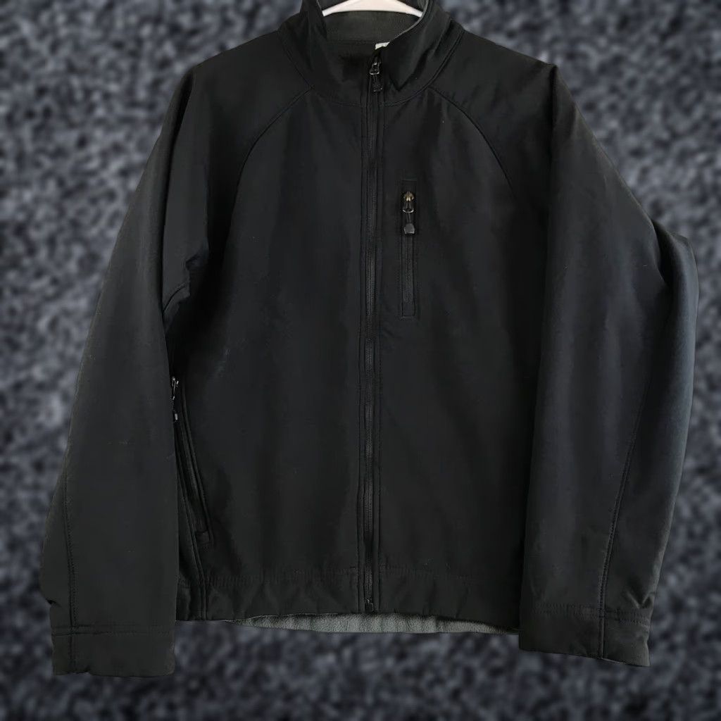 Logo 7 VINTAGE Landway Jacket Mens Small Black Full Zip Soft Shell Pockets Lined Logo Size US S / EU 44-46 / 1 - 1 Thumbnail