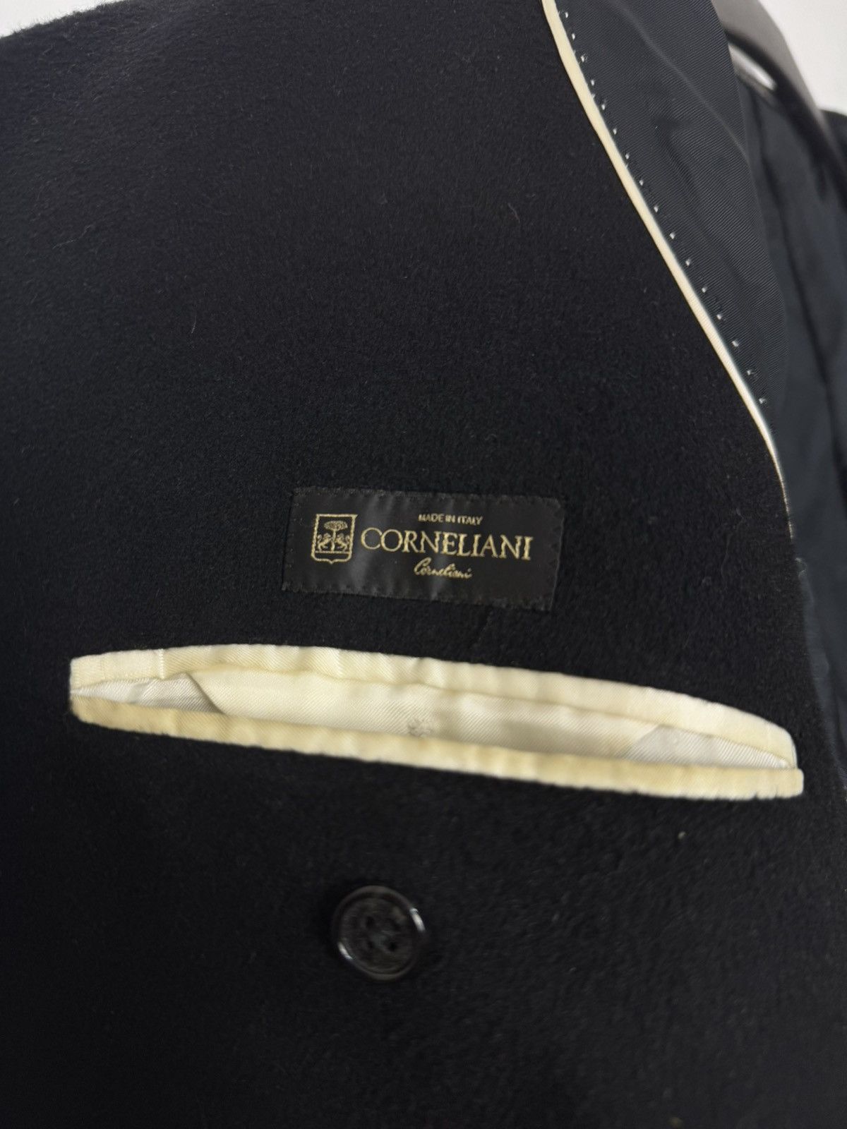 Corneliani Corneliani Black Virgin Wool Overcoat Made in Italy Size US L / EU 52-54 / 3 - 6 Thumbnail