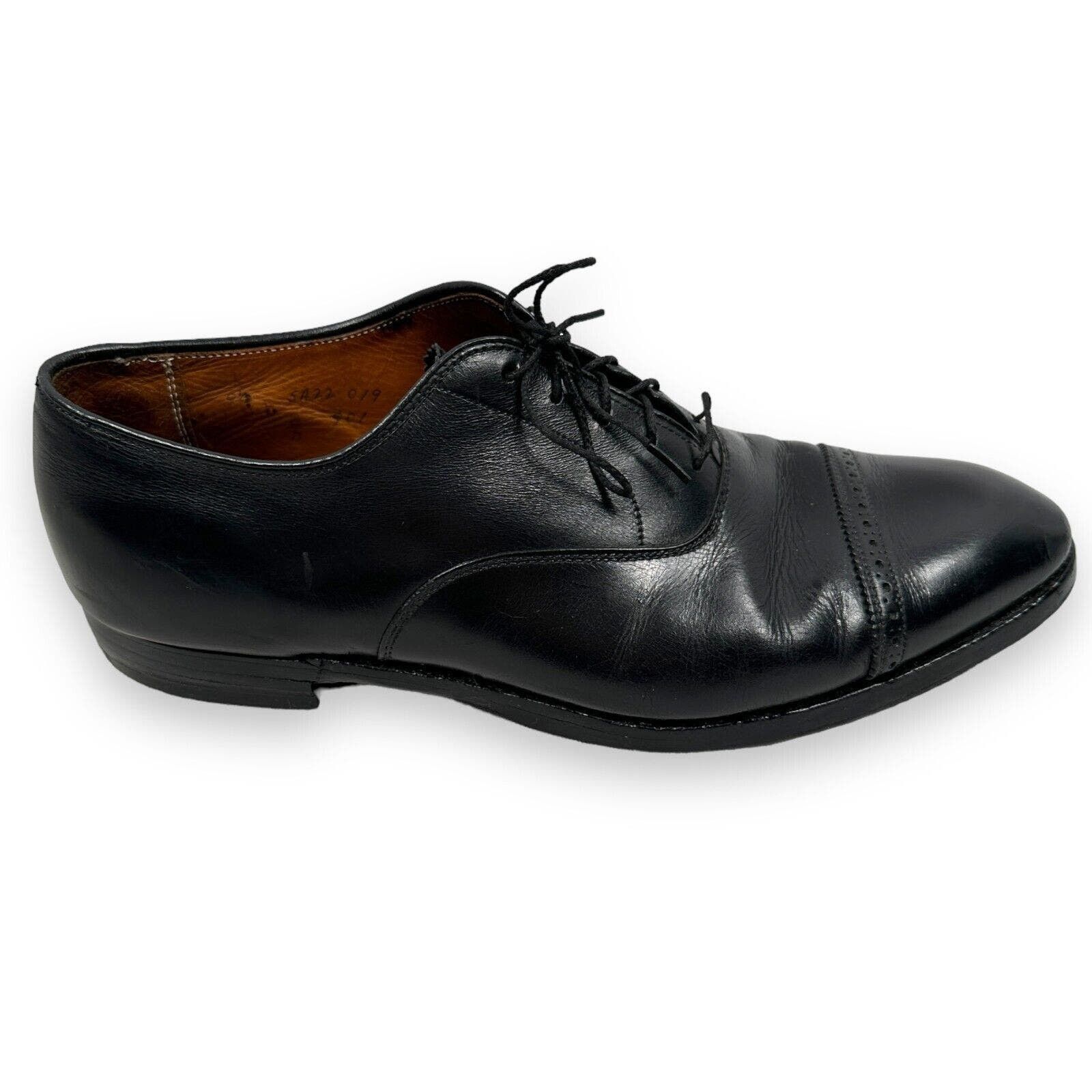 image of Alden 901 Black Straight Tip Bal Oxford Shoe 9.5 B/d Cap Toe, Men's