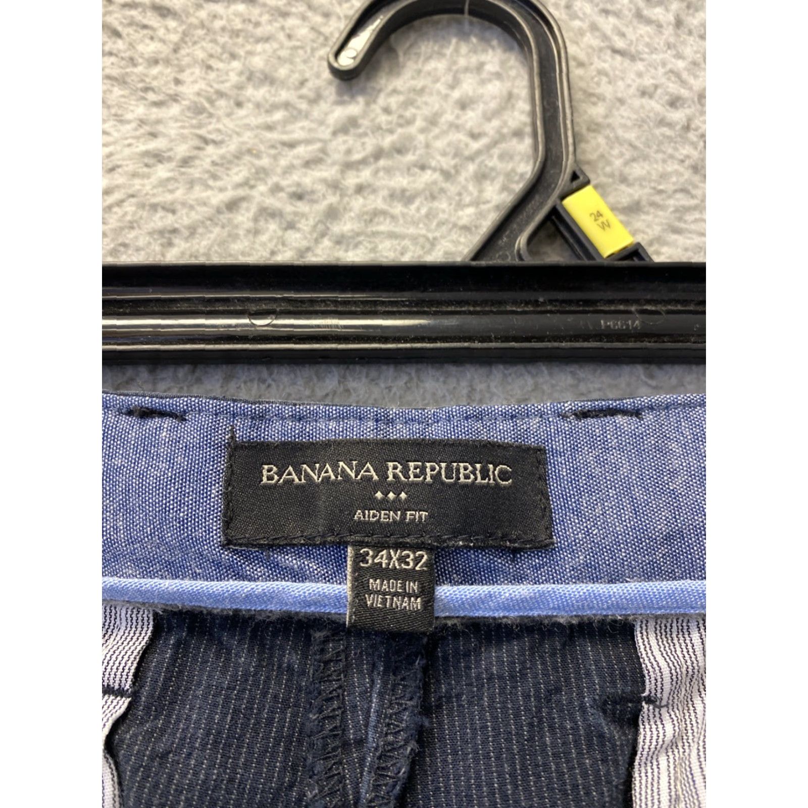 Banana Republic Banana Republic Men's Casual Pants Chino Dark Gray Aiden Fit 34x32 Skinny Modern 5-Pocket Belt Loops Flat Front Size US 34 / EU 50 - 7 Thumbnail