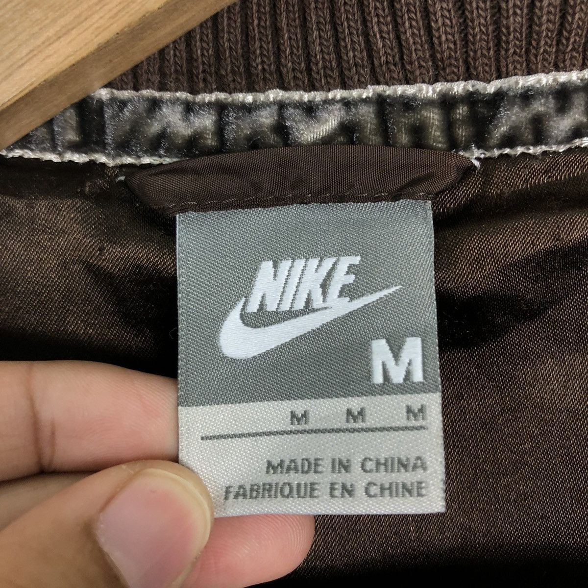 Nike 🔥90’s Vintage Bomber Jacket Nike Quilted Big Logo Size US M / EU 48-50 / 2 - 15 Thumbnail