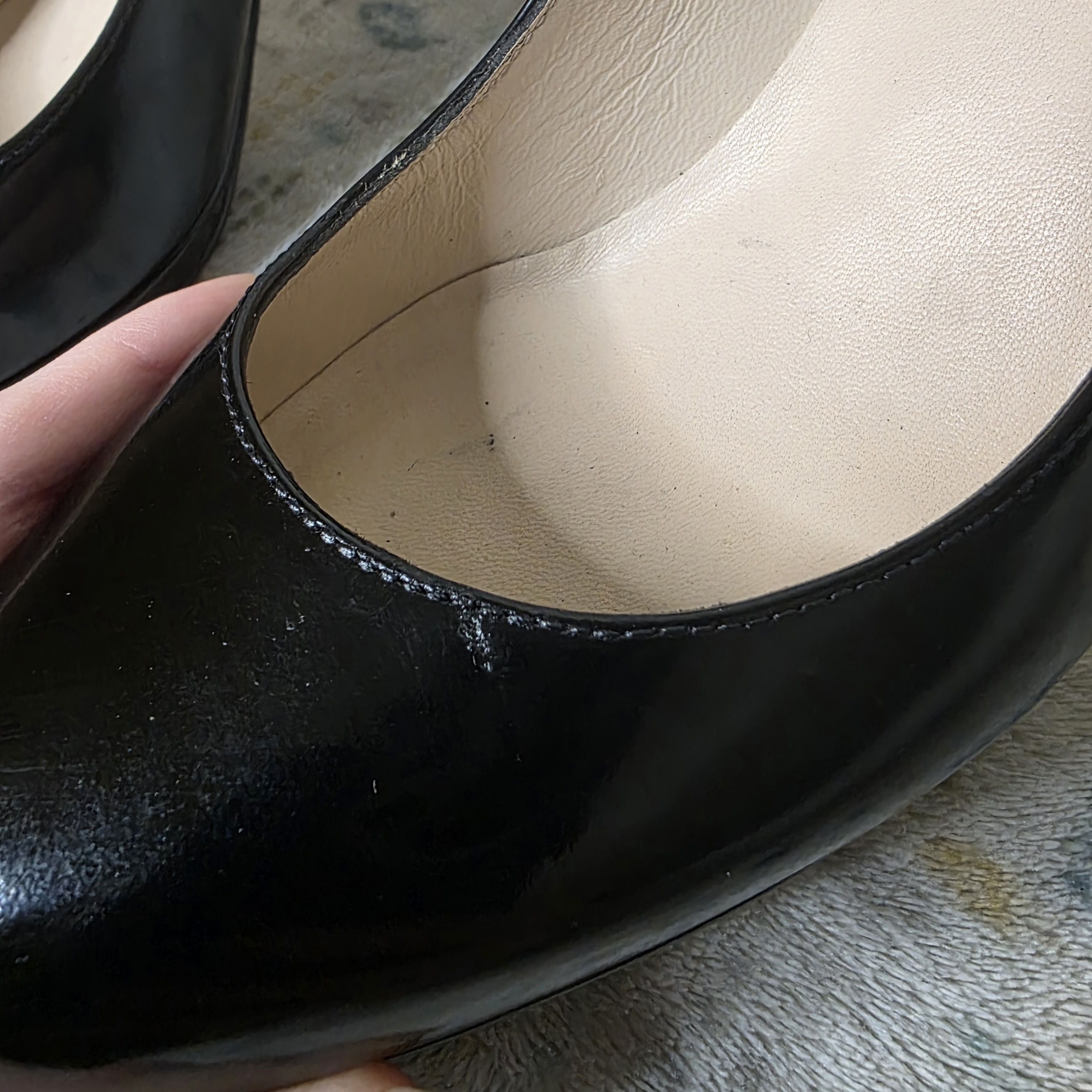 LK Bennett L.K. Bennett Black Leather Pump Heels Size US 5 / IT 35 - 7 Thumbnail