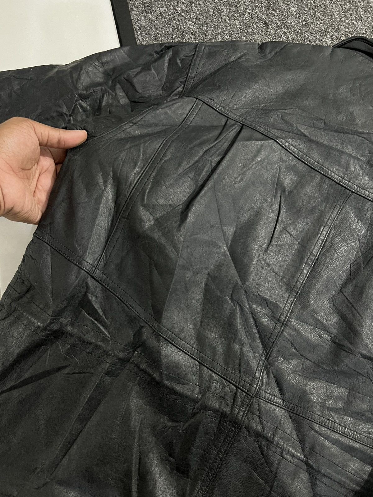 Genuine Leather VIA NUOVA PELLE COWSKIN LEATHER JACKET Size US XL / EU 56 / 4 - 14 Thumbnail